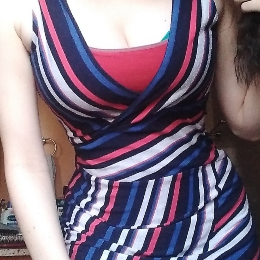Striped Bodycon Dress